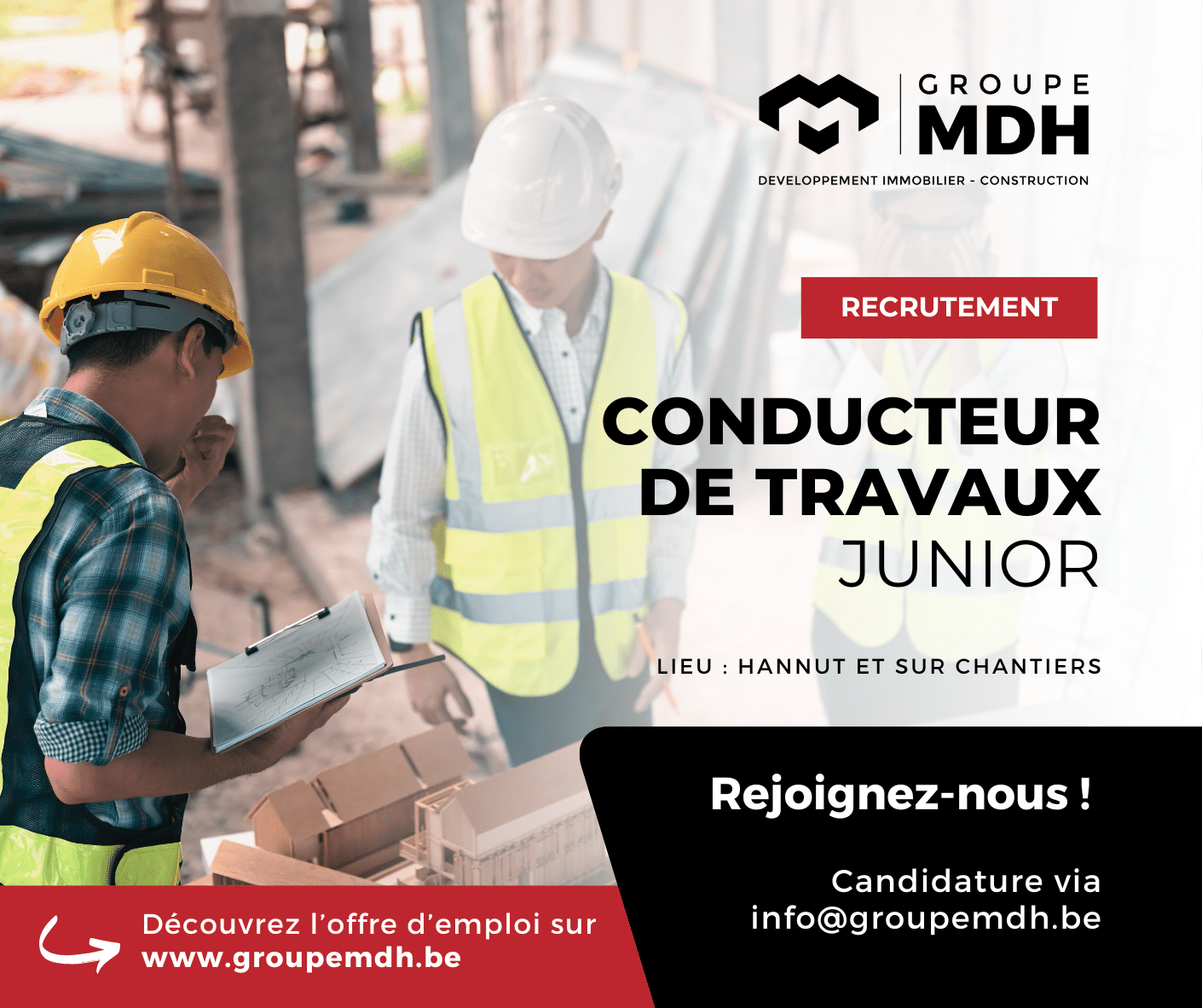 conducteur de travaux mdh